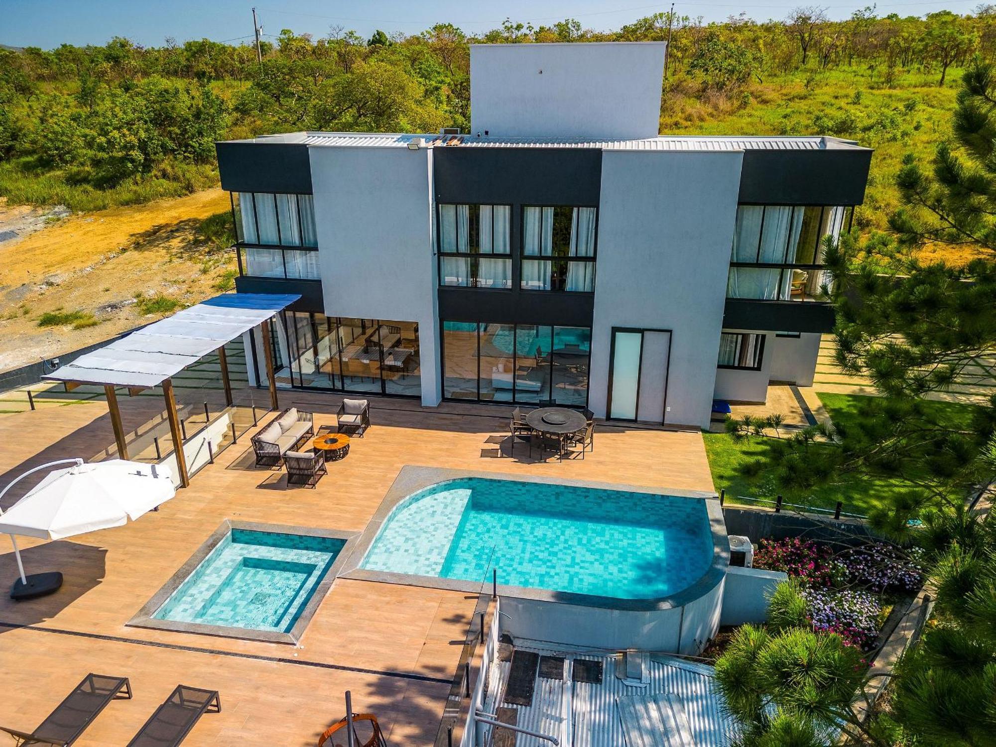 Pousada Com Piscina, Jacuzzi E Com Vista Em Capitolio - Casa Decore Exterior foto