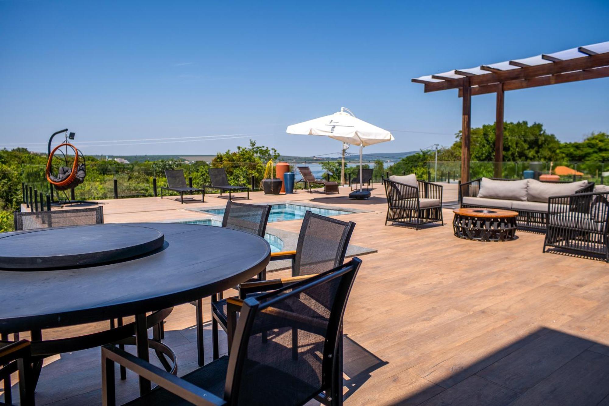 Pousada Com Piscina, Jacuzzi E Com Vista Em Capitolio - Casa Decore Exterior foto